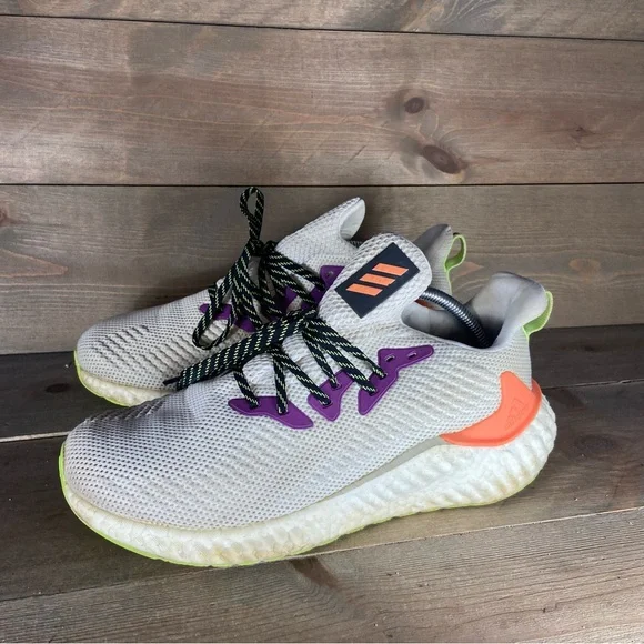 adidas | Shoes | Adidas Alphaboost Mens Size 9 Shoes White Athletic Running  Sneakers | Poshmark